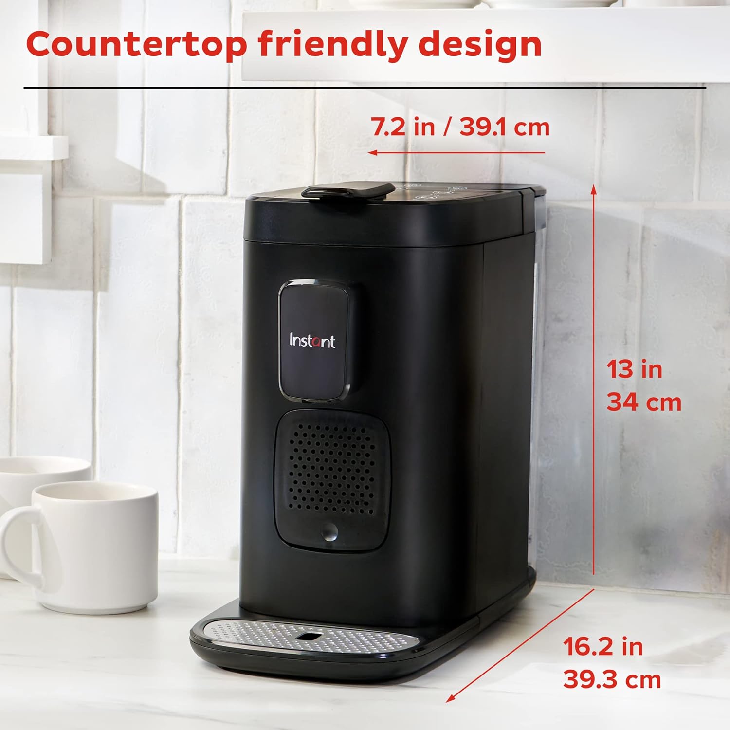 Instant Pot Pod, 3-in-1 Espresso, K-Cup Pod and Ground Coffee Maker, From the Makers of Instant Pot with Reusable Coffee Pod for Ground Coffee, 2 to 12oz. Brew Sizes, 68oz Reservoir