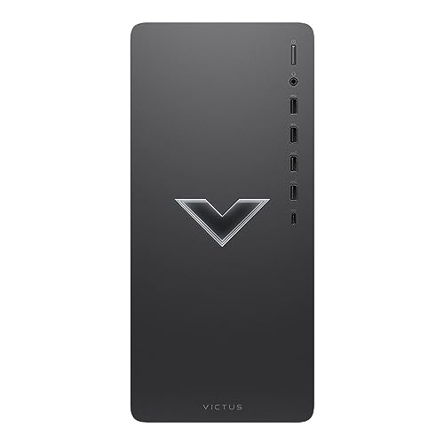 HP 2023 Victus 15L Gaming Desktop PC, AMD 6-Core Ryzen 5600G Processor (Up to 4.4 GHz), 16GB RAM, 512GB NVMe, AMD Radeon RX6400, Mouse and Keyboard, Win 11 Home, Mica Silver, with HDMI Accessory