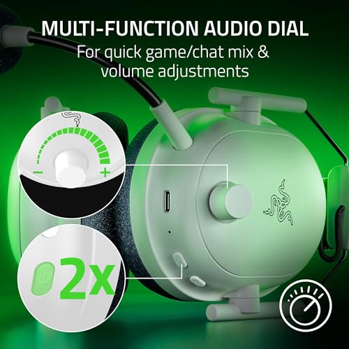 Razer BlackShark V2 Pro Wireless Xbox Gaming Headset: 50mm Drivers - Super Wideband Mic - Noise Isolating Earcups - for Xbox, PS5, Nintendo Switch 2, PC, Mac - Bluetooth, USB-C - 70hr Battery - Black