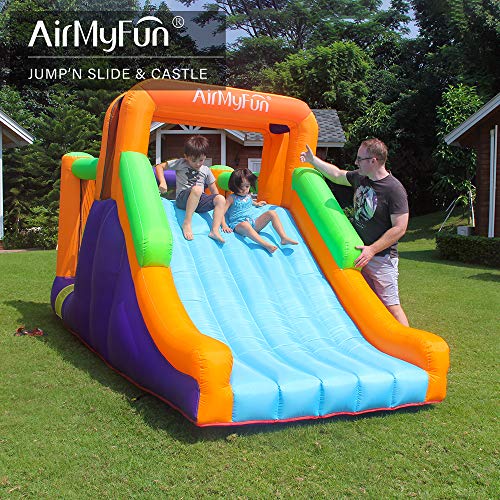 Bounce House with Slide Inflatable Durable Sewn Jumper Castle Bouncy House for Kids Outdoor Indoor