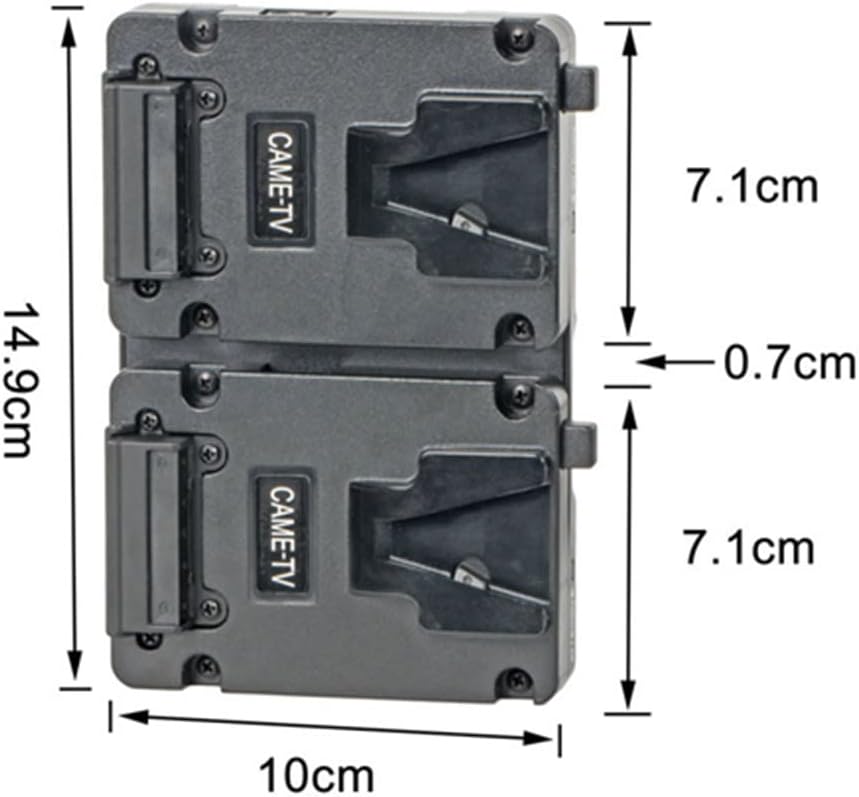 Came-TV Uninterruptible Power Supply Dual V-Mount Battery Plate with 2 D-tap Output