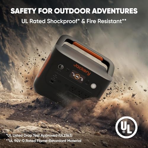 Jackery Explorer 1000 v2 Portable Power Station,1070Wh LiFePO4 Battery,1500W AC/100W USB-C Output, 1 Hr Fast Charge, Solar Generator for Camping,Emergency, RV, Off-Grid Living(Solar Panel Optional)