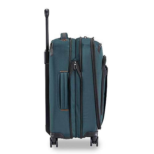 Briggs & Riley Domestic 22" Carry On Expandable Spinner - Luggage for Travel, Suitcases with Wheels, Softside Rolling Bag for Men & Women, Self-Repairing Zipper - ZDX Collection, Hunter