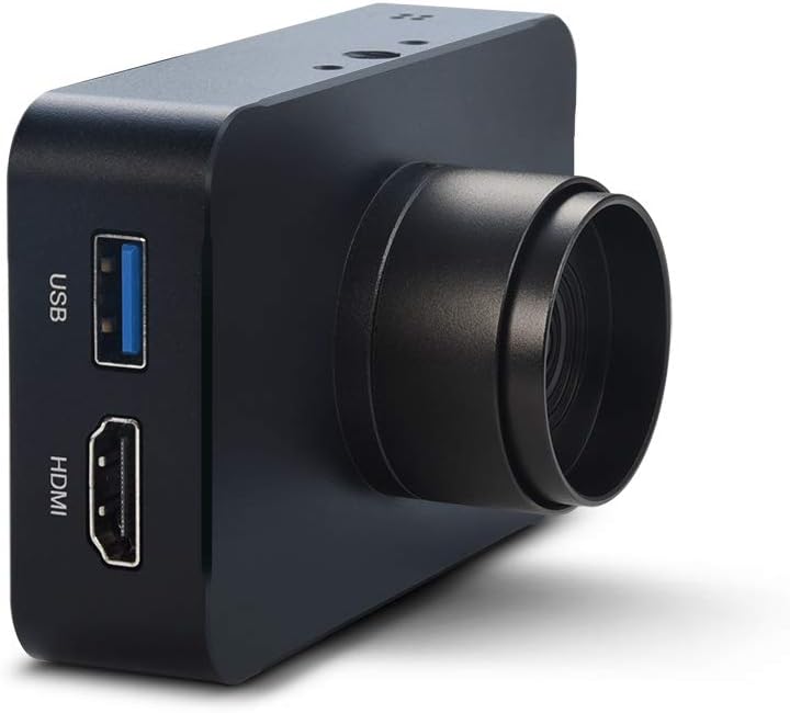 MOKOSE 12MP HDMI Camera 1080P USB HD Streaming Webcam, Recording 4K@30FPS Industry C/CS-Mount Camera with 3.2mm No Distortion Manual Lens