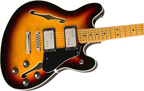 Squier Classic Vibe Starcaster Electric Guitar, with 2-Year Warranty, Natural, Maple Fingerboard