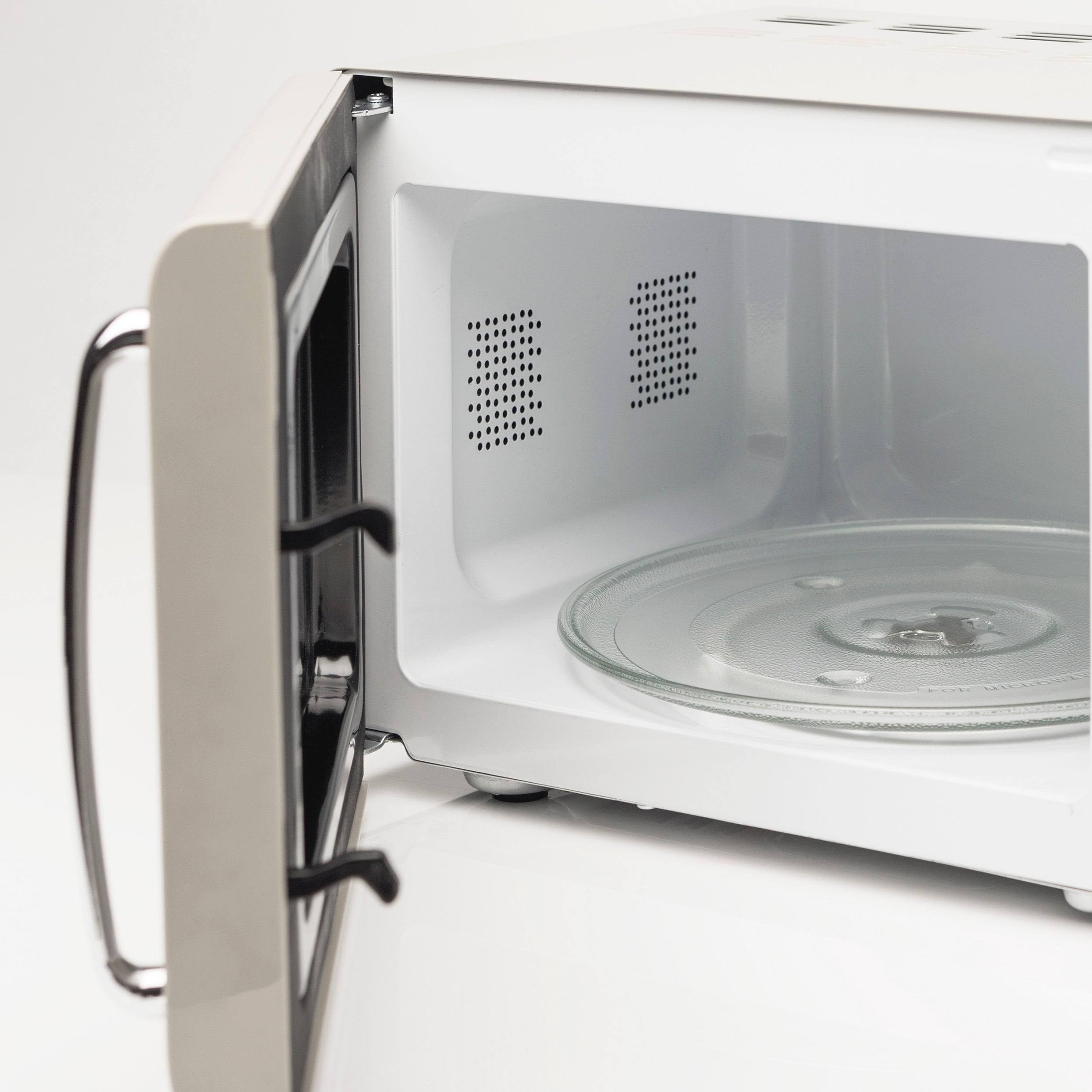 Haden Modern 700-Watt .7 Cubic Foot Microwave with Settings and Timer in Putty Beige 75030
