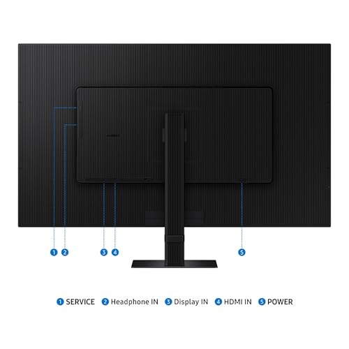 Samsung 32" ViewFinity S7 (S70D) 4K UHD IPS HDR10 High Resolution Monitor with Speakers, DP Port, TUV-Certified, 2025, LS32D708EBNXGO