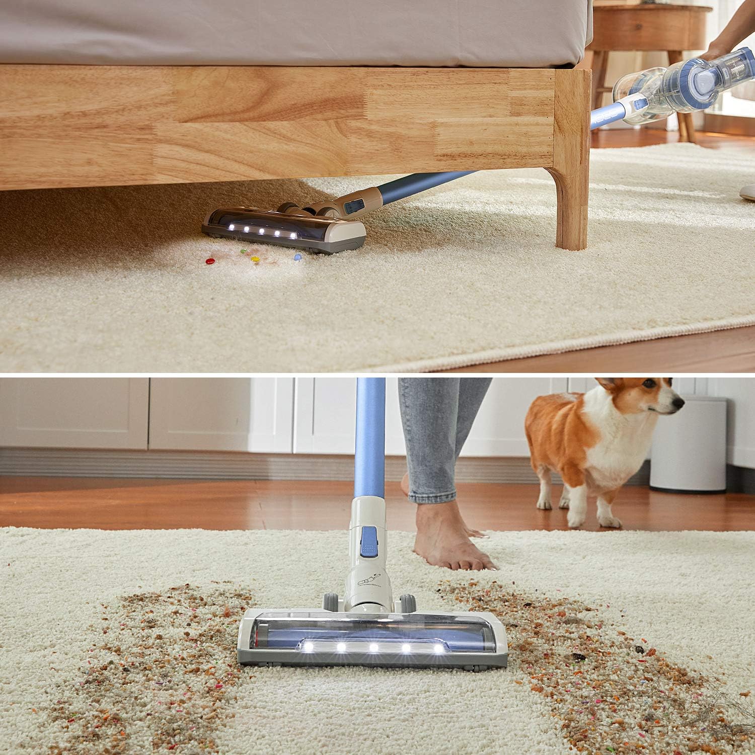 Tineco A11 Hero Cordless Lightweight Stick/Handheld Vacuum Cleaner, 450W Motor for Ultra Powerful Suction for Carpet, Hard Floor & Pet