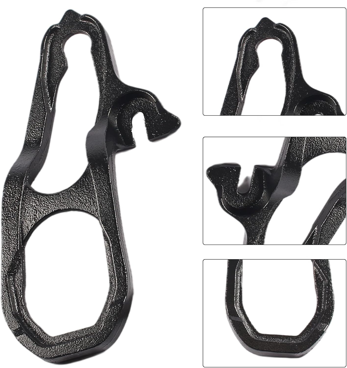 GSTP Front Car Tow Hooks Left & Right Compatible with Dodge Ram 1500 with 3.6 5.7 Engine2019-2021 (Black)