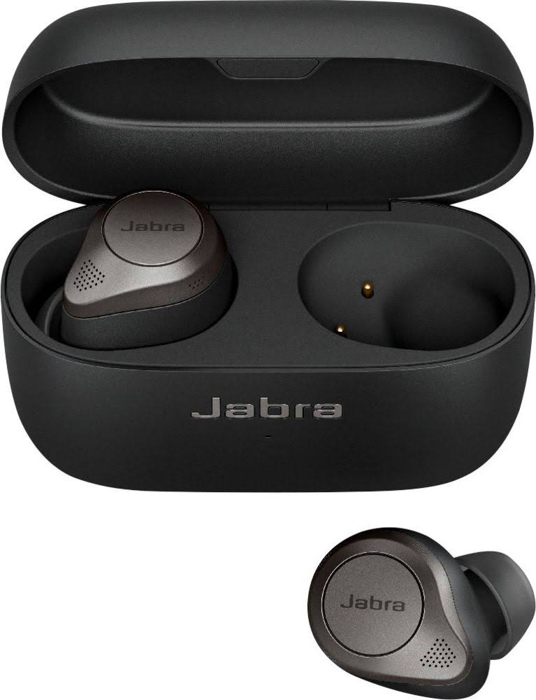 Jabra Elite 85t Bluetooth Wireless In-Ear True Earphones with Mic - Noise-Canceling - Titanium Black