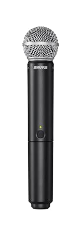 Shure BLX288/SM58 UHF Wireless Microphone System - Perfect for Church, Karaoke, Vocals - 14-Hour Battery Life, 300 ft Range | Includes (2) SM58 Handheld Vocal Mics, Dual Channel Receiver | H11 Band