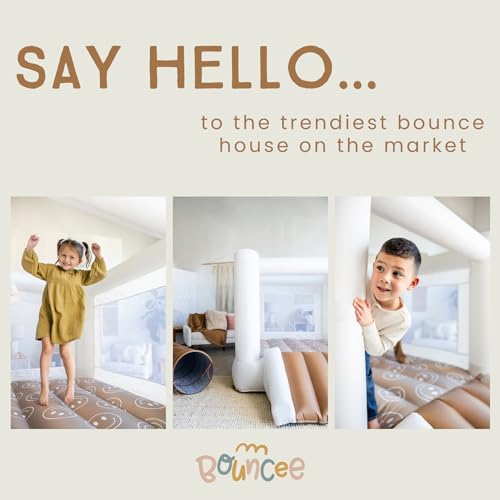 Bouncee House in Bloom - Outdoor & Indoor Bounce House with Slide - Pink Bounce House for Kids 3-6 - Trendy Toddler Bounce House - Small Bounce House - Jump House - Kids Bounce House