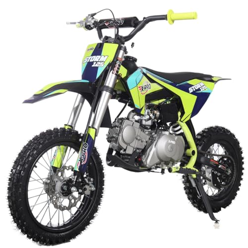 X-PRO Storm 125cc Dirt Bike with Automatic Transmission,14"/12" Tires! (Red)