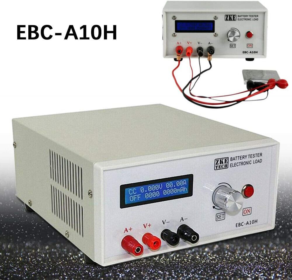Digital Battery Tester Battery Load Tester Li-ion Battery Charge Capacity Tester LCD Battery Charger Checker Analyzer Tester Battery Capacity Performance Tester Device Mobile Power Head Test