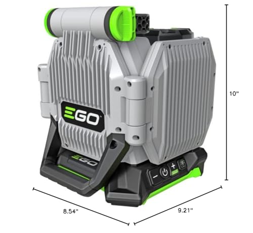 EGO LT1000 56-Volt Lithium-ion Cordless Portable Area Light with Opaque Diffuser, 5 Brightness Settings, Up to 10,000 Lumens, Battery and Charger not Included, Gray