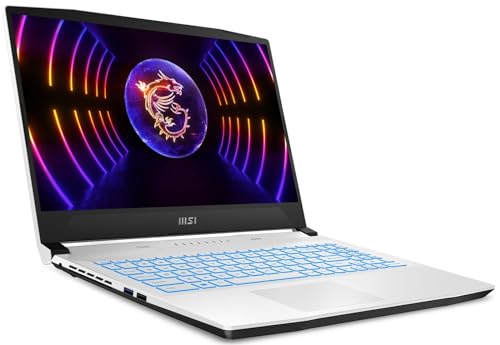 EXCaliberPC 2023 MSI Sword 15 A12UC Gaming Laptop (Intel Core i5-12450H, 64GB RAM, 1TB NVMe SSD, NVIDIA GeForce RTX 3050, 15.6" 144Hz FHD, Windows 11) - White