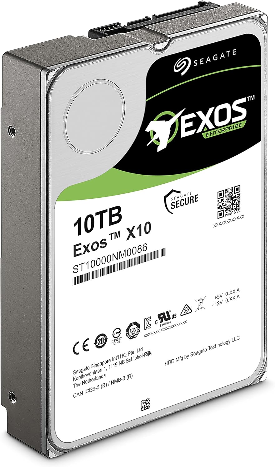 Seagate Exos 7E2 1TB SATA 6Gb/s 128MB Cache 3.5-Inch Enterprise Hard Drive (ST1000NM0008)