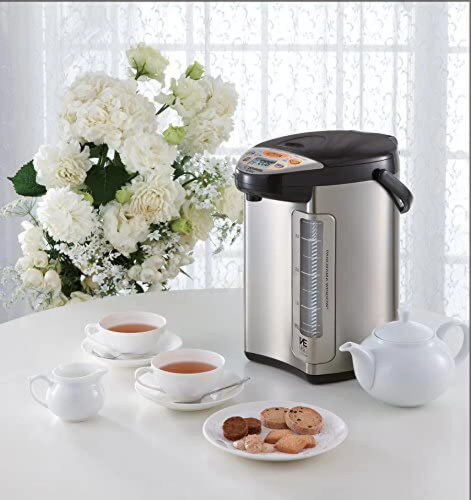 Zojirushi 586361-CV-DCC40XT America Corporation Ve Hybrid Water Boiler And Warmer, 4-Liter, Stainless Dark Brown (CV-DCC40XT)