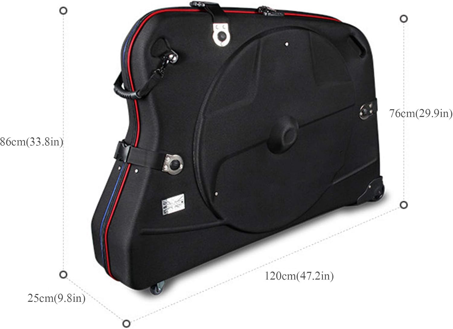 Bike Bicycle Air Flights Travel Hard Case Box Bag, Round Trip Transition Bike Travel Case Transport Equipment