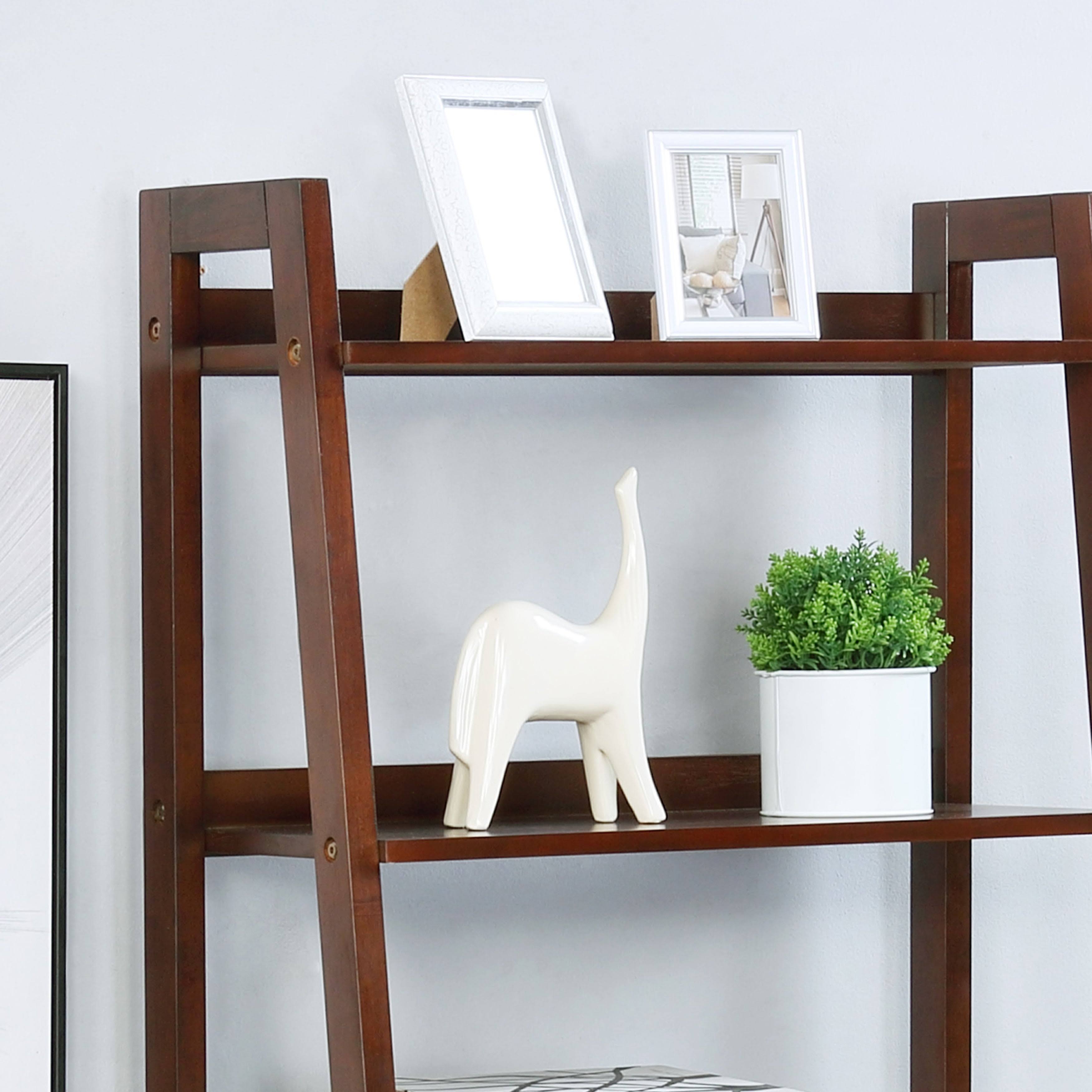 Copper Grove Stryi Contemporary 5-Tier Ladder Bookshelf - Cherry