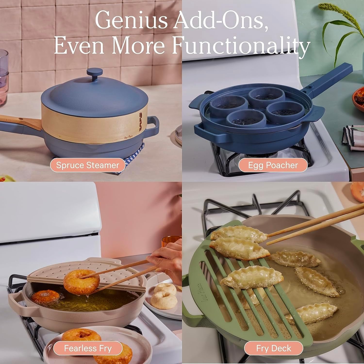 Our Place Home Cook Duo - Always Pan 2.0 & Perfect Pot Bundle | Multi-Functional Cookware Set Replaces 18 Pieces | Spice