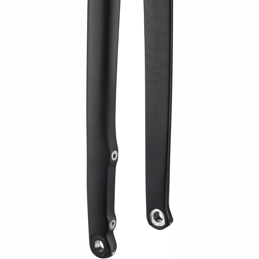 Whisky No.9 CX Flat Mount Fork: 12mm Thru-Axle, 1-1/8x22 Carbon Steerer, Black
