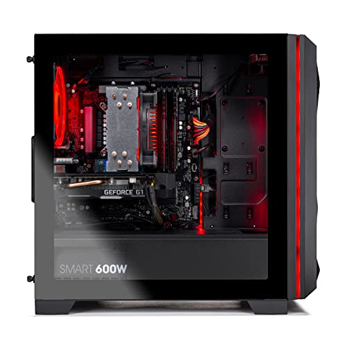 SkyTech Archangel 3.0 Gaming Computer PC Desktop - Ryzen 5 3600 6-Core 3.6GHz, RTX 2060 6G, 500GB SSD, 16GB DDR4 3000, RGB Fans, AC WiFi, Windows 10 Home 64-bit, White