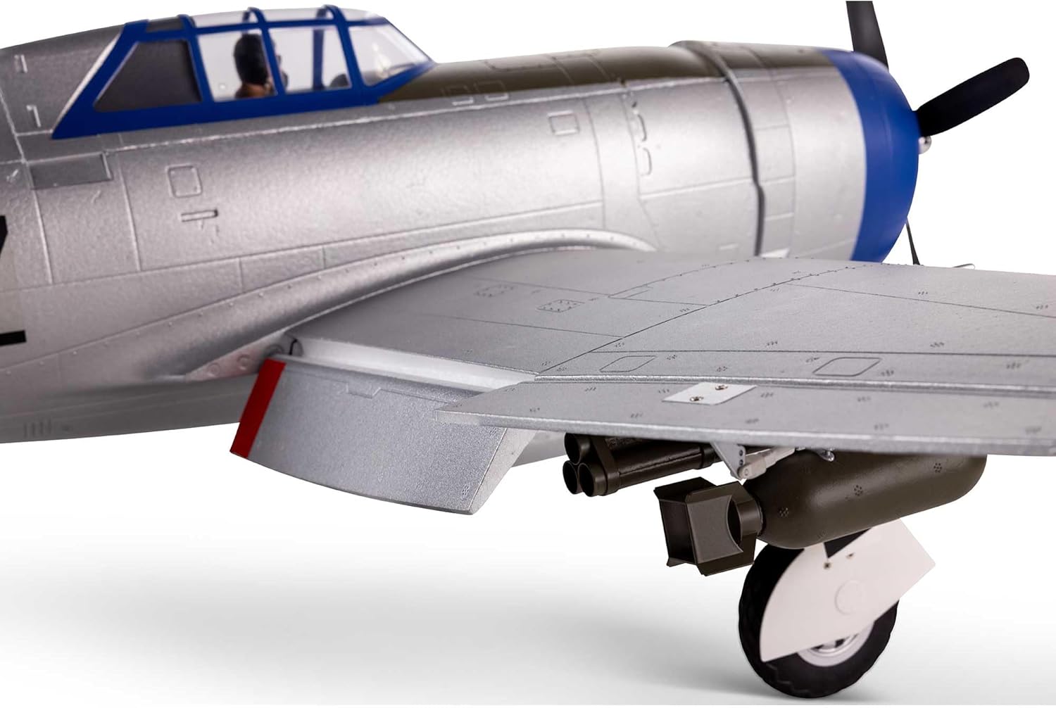 E-flite RC Airplane P-47 Razorback 1.2m BNF Basic-Transmitter Battery and Charger Not Included EFL08450 Airplanes B&F Electric