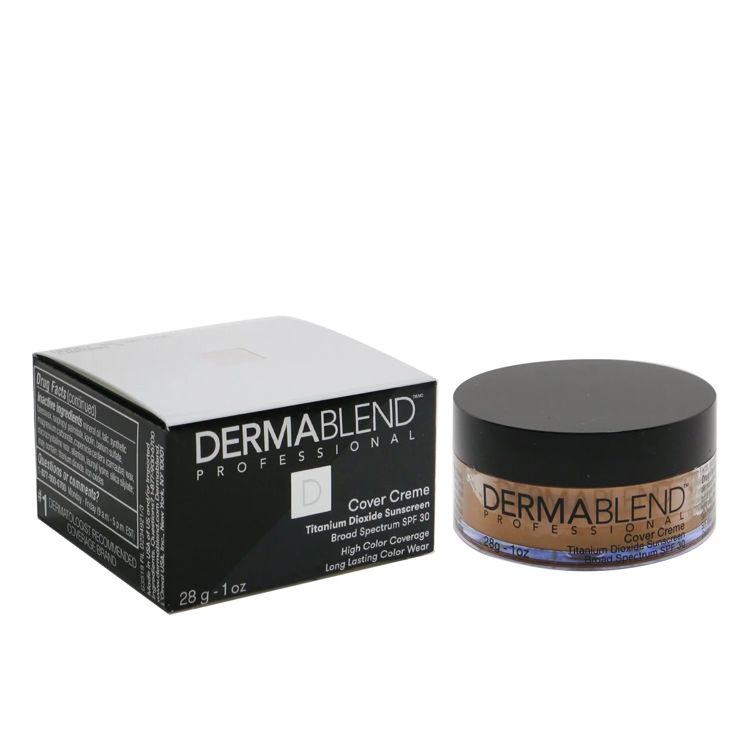 Dermablend Cover Creme Broad Spectrum SPF 30 (High Color Coverage) - Cool Beige  28g/1oz