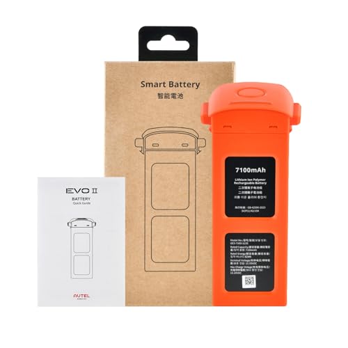 Autel Robotics EVO II Intelligent Battery, 2025 EVO II Battery Fit EVO 2 EVO 2 Pro EVO 2 Enterprise RTK Dual 640T Drones (V2 & V3), 7100mAh 11.55V, Original Smart Battery