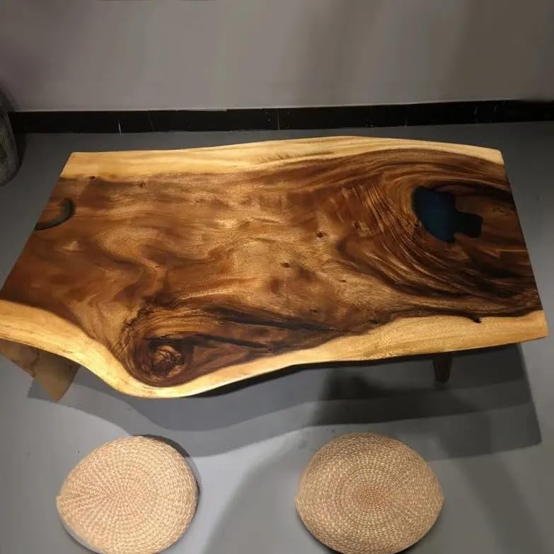 Custom Made Live Egde Table Wooden Dinning Table Coffe Table Live Room Table Side/End Table Bar Counter Home Decor (60 x 30 Inches, 16.5" Inches Tall)
