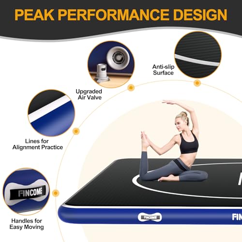 Inflatable Wrestling Mat 16ft/13ft/10ft, 4" Thick Foldable Jiu Jitsu Mats Wrestling Mats for Home Outdoor Indoor, Waterproof PVC Mat for Gymnastics, BJJ, MMA, Grappling, Judo, Boxing
