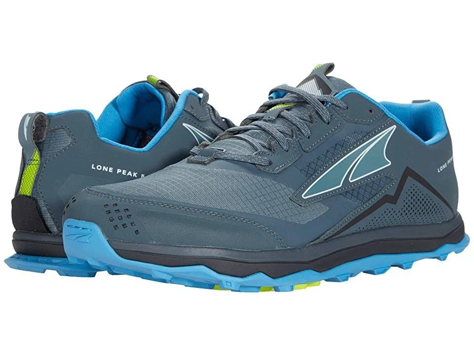 Altra Lone Peak 5 Wide 10 , Blue/Lime (Men&s)