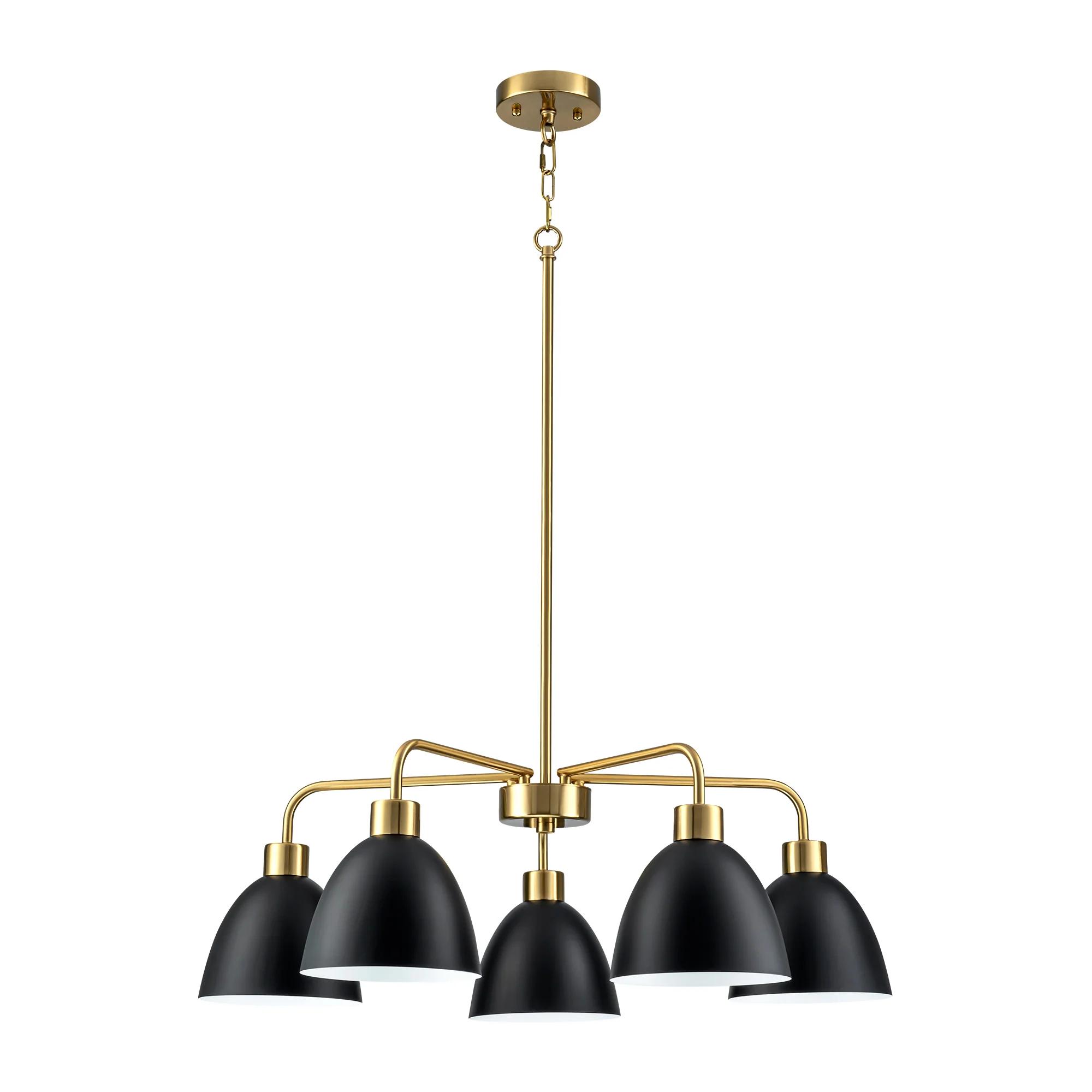 Avelon 5-Light Dimmable Industrial Shaded Chandelier (30)