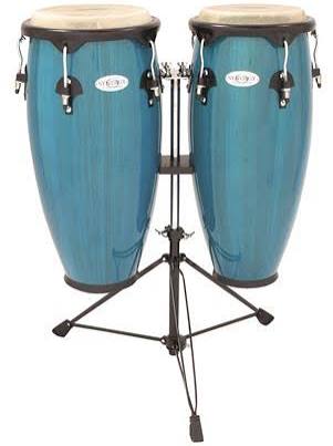 Toca 2300 Synergy Wood Conga Set with Stand Tobacco