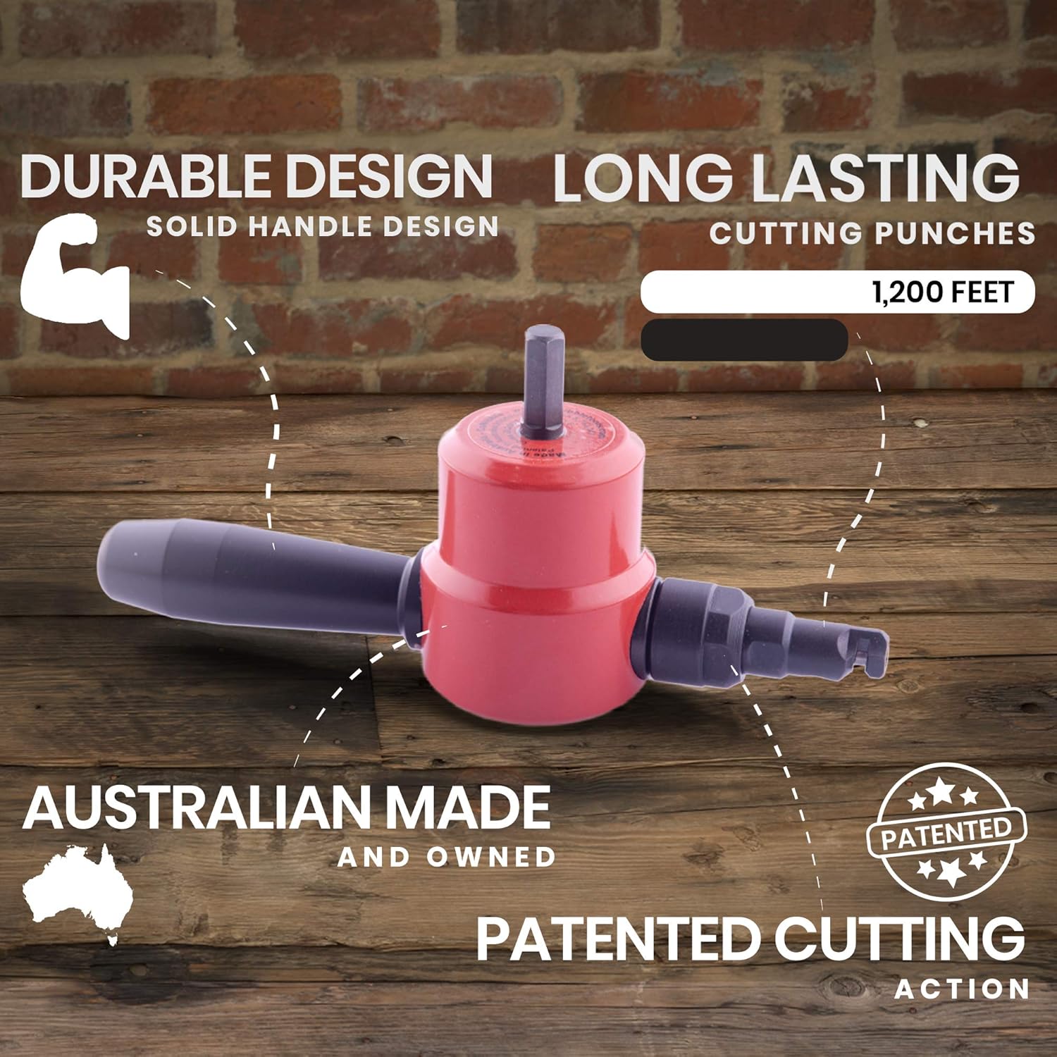 CaNibble Professional Nibbler with Straight & Circle Cutting Attachment Attaches to Drills for Multi-Directional Cutting