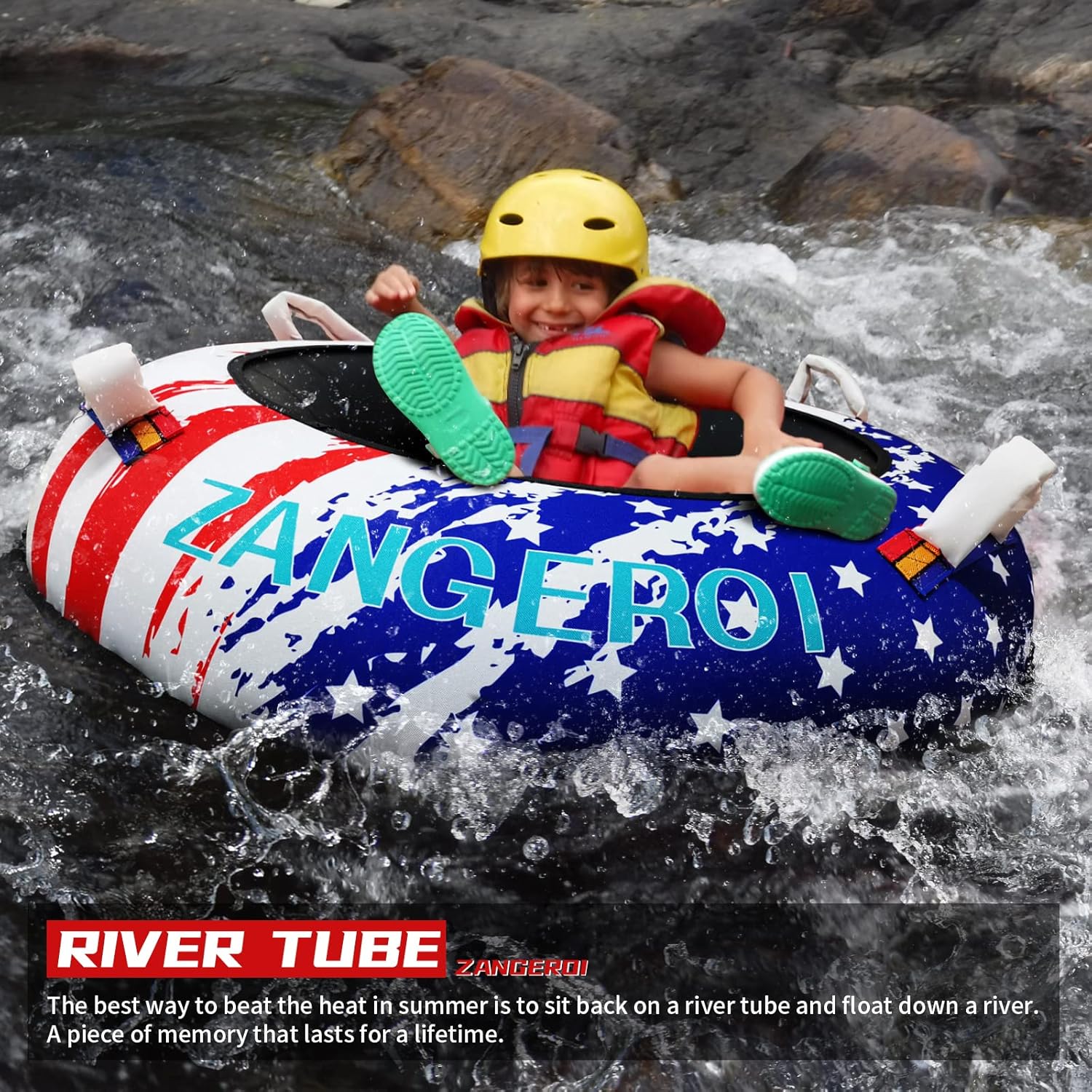 River Tube River Tubes for Floating Heavy Duty Inner Tubes for River Floating 42-inch Tubing Tubes for River Floating Tubes Heavy Duty River Tubes for Adults River Rafting Tubes with River Tube Cover