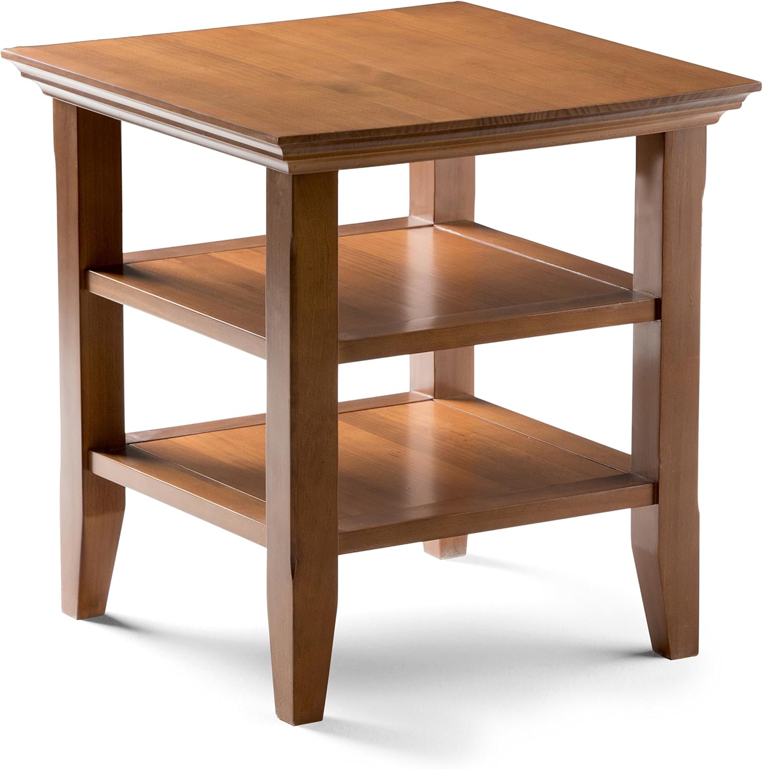 SIMPLIHOME Acadian End Table, 19 inch, Black