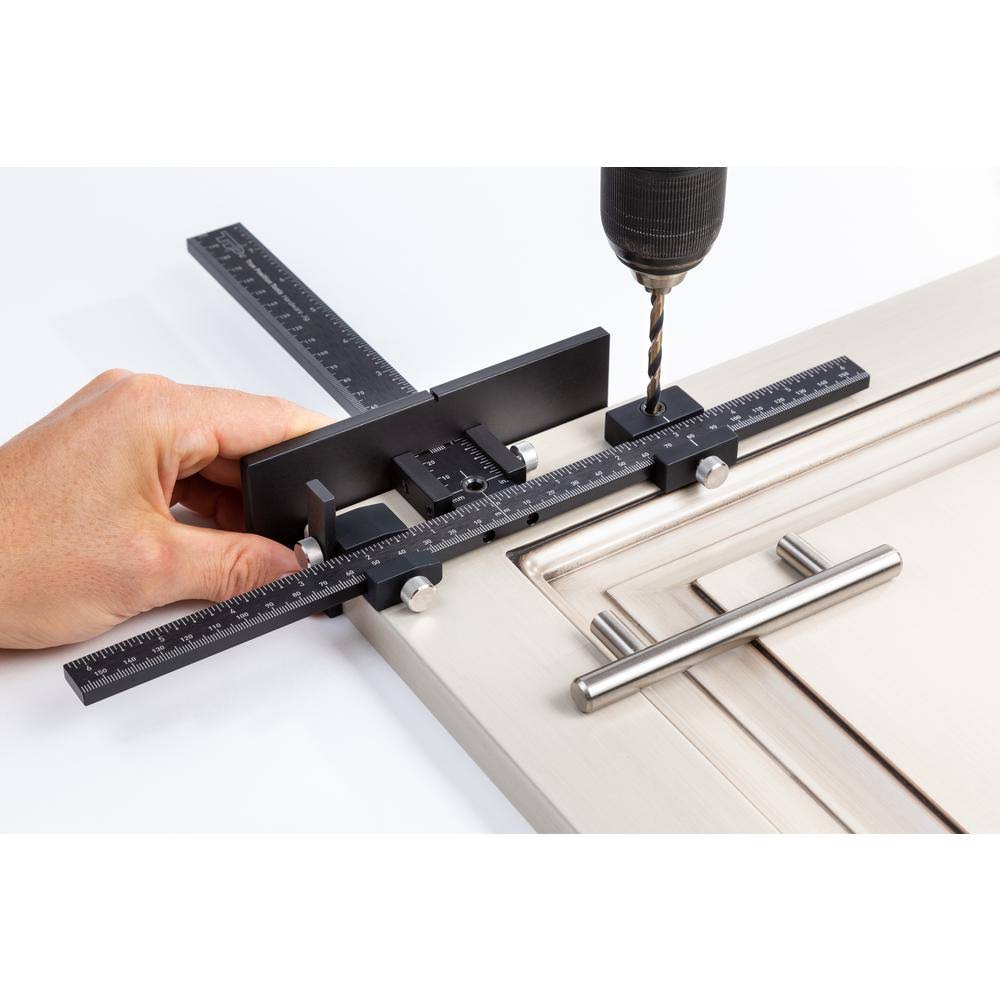 True Position Tools Cabinet Hardware Jig for Installation of Handles and Knobs on Doors and Drawer Fronts Tp-1934