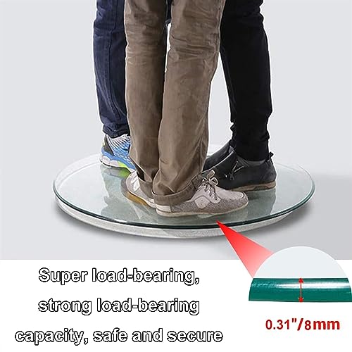 SAGIDAR Round Tempered Glass, Tempered Glass Round Table Top, Round Table Top, Kitchen Furniture, Glass Table Top for Dining Table, Clear Round Glass Top, 15IN 20IN 30IN 35IN 40IN