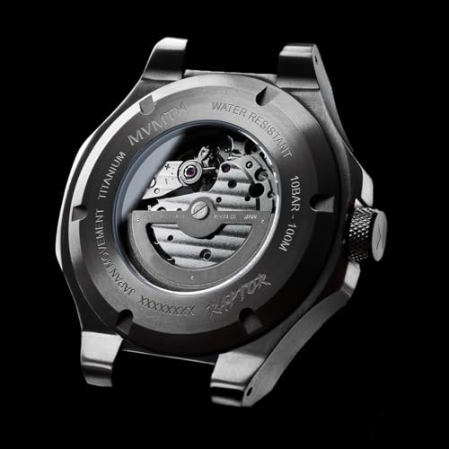 MVMT Men's Raptor Automatic Watch - Water-Resistant 10 ATM/100 Meters - 46.5mm