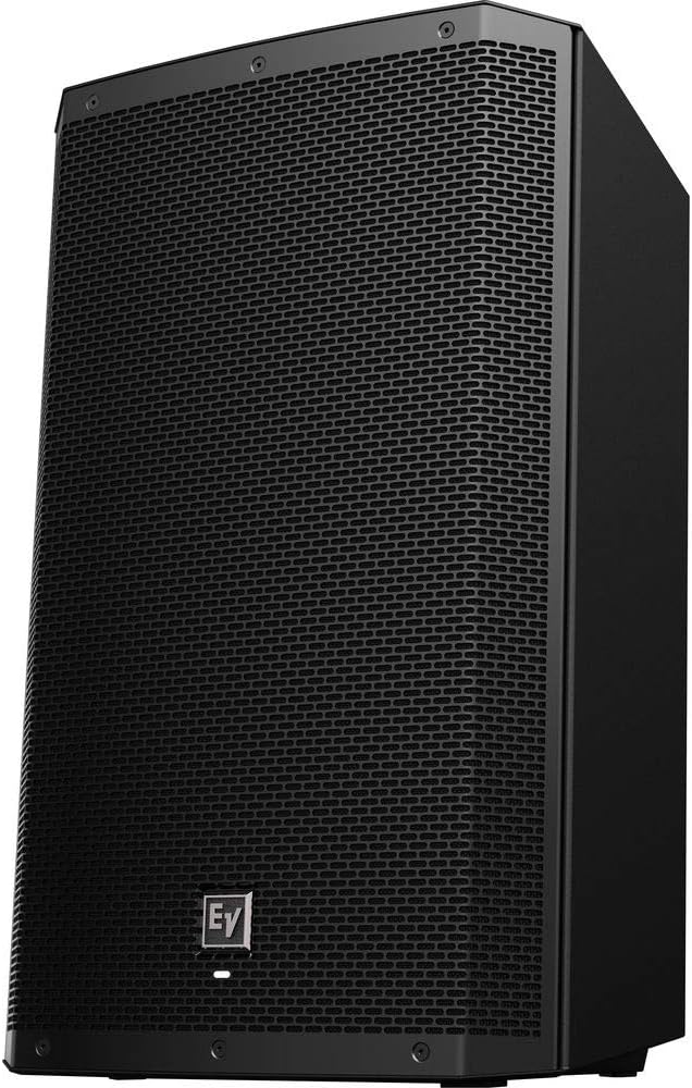 Electro-Voice ZLX-15BT 15 2-Way 1000W Bluetooth Powered Loudspeaker (Pair) with 2X Steel Speaker Stand, Stand Bag 51& 2X XLR Cable Bundle