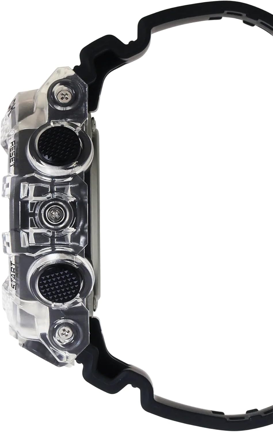 Casio Men's Watch G-shock Digital Analog Camouflage Resin Band, White/Black, strap