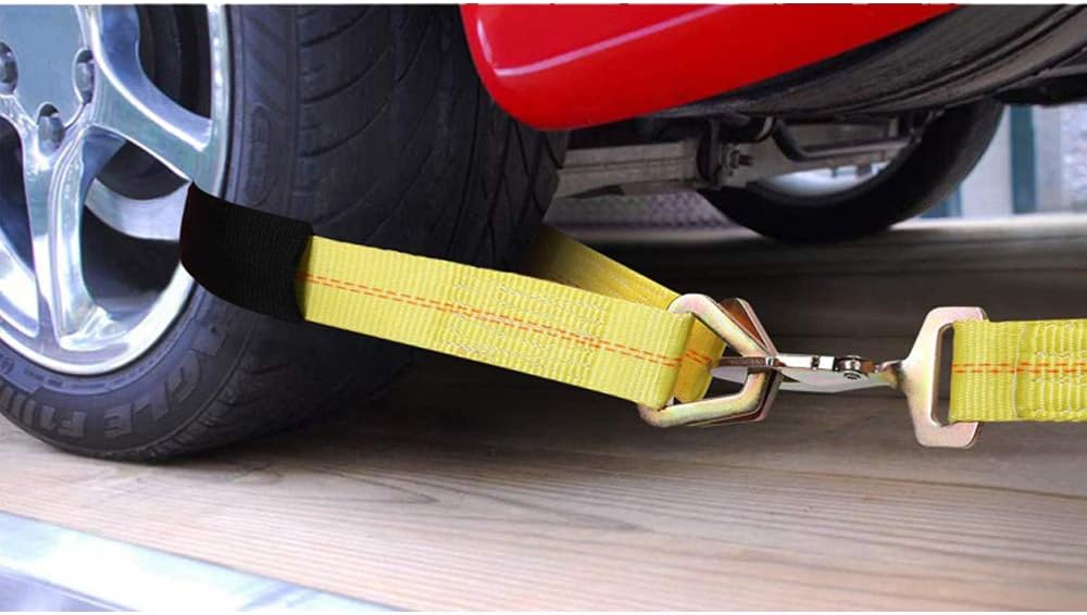 Autofonder Heavy Duty Tow Strap 12T Recovery Kit: 4WD Tow Strap + 3/4 Bow Shackle (2pcs) + Storage Bag (20ft)