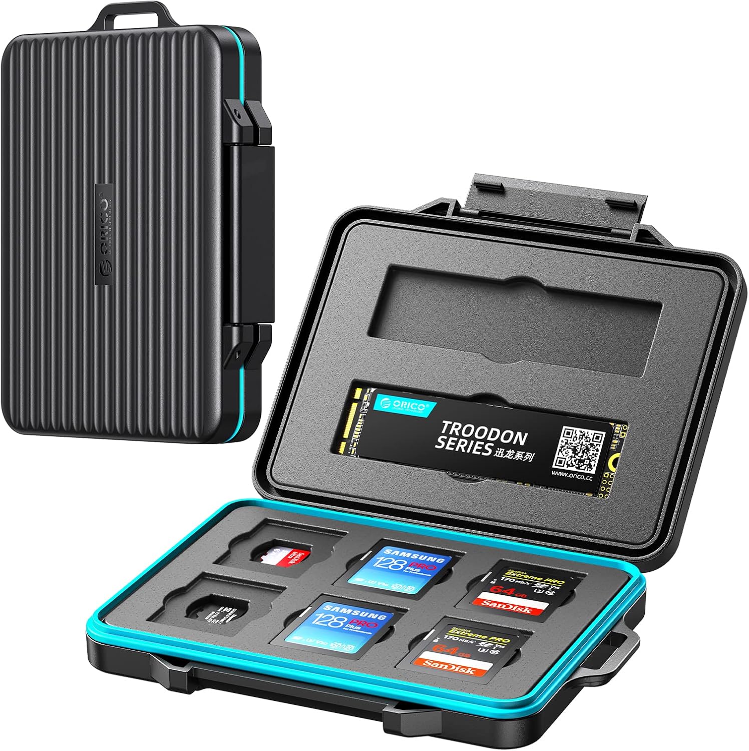 ORICO Hard Drive Case 2.5 inch External Drive Storage Carrying Bag Waterproof Shockproof for Organizing HDD and Electronic Accessories