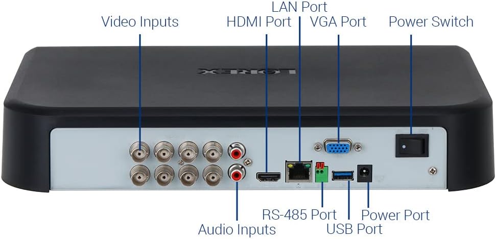 Lorex Fusion 4K 12-Channel (8 Wired and 4 Wi-Fi) 2TB DVR with Two 2K Indoor Cameras and 4K WiFi 6 Indoor/Outdoor Camera