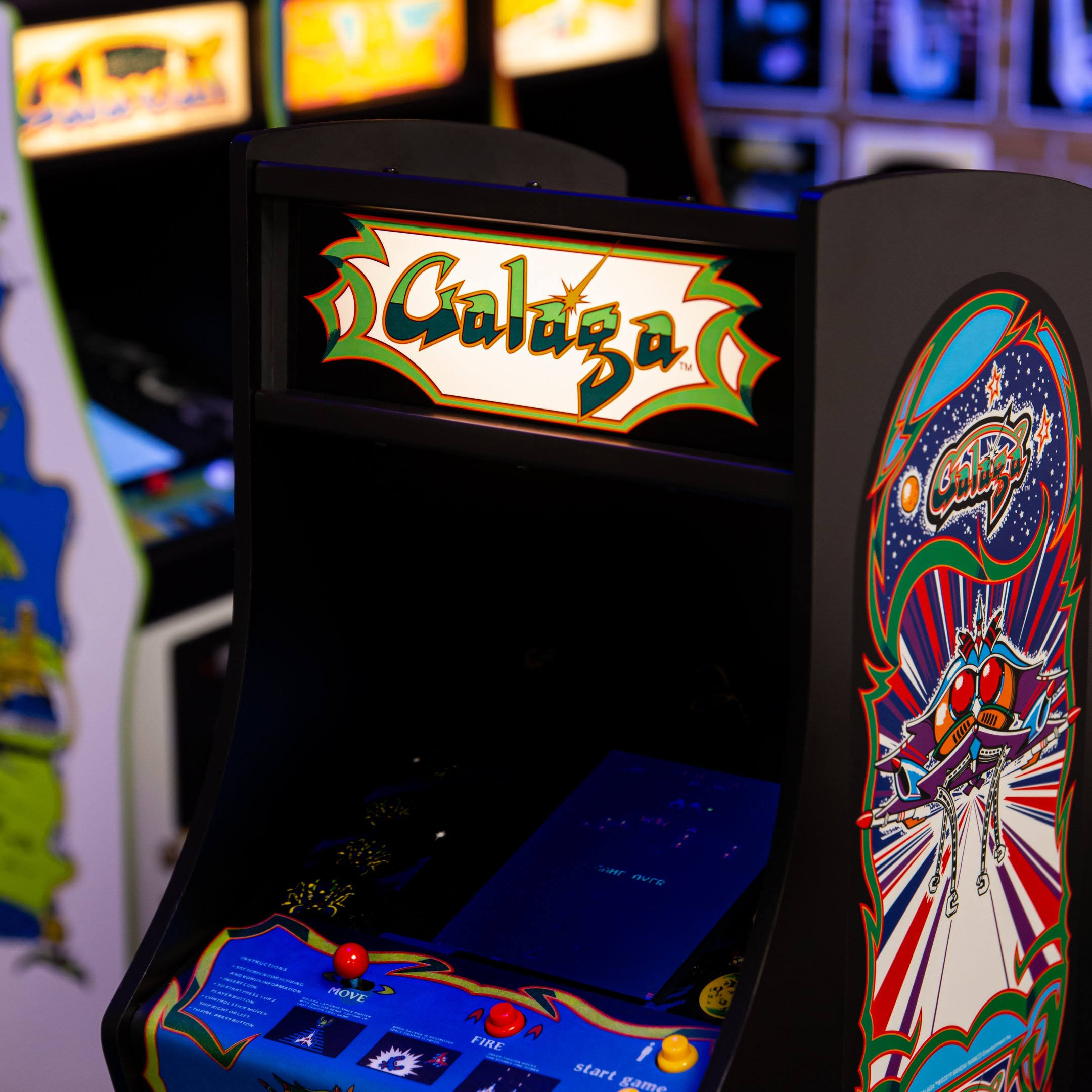 Official Galaga Quarter Size Arcade Cabinet