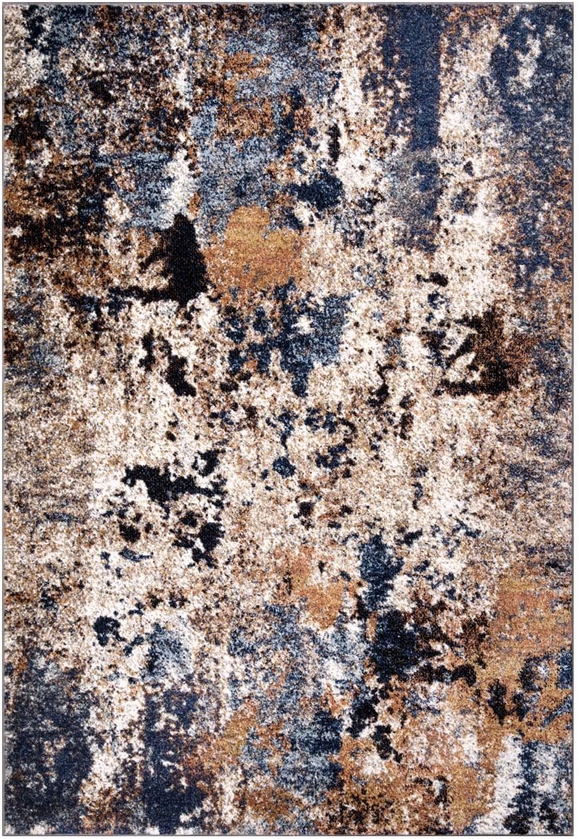 Keen Home Design Area Rugs - 6x9 Non-Shedding, Abstract Rugs for Kitchen, Living Room, Bedroom, Dining Room, Entryway - Size: 5'11" x 9'2", Multi