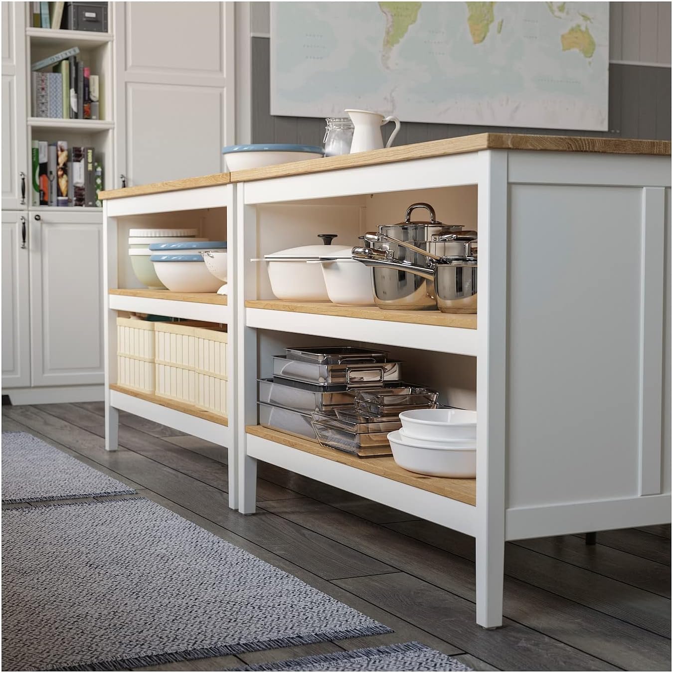 Ikea Tornviken Kitchen Island Off-White Oak 49 5/8x30 3/8 403.916.57