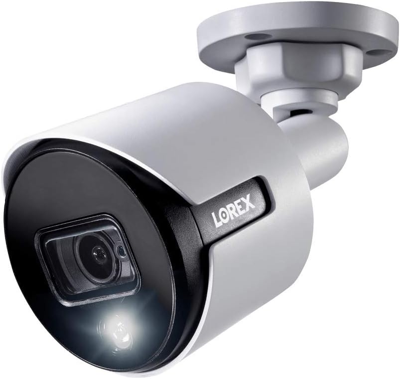 Lorex 4K Ultra HD Security System with 8-Channel DVR and Eight 4K (8MP) Active Deterrence Cameras Featuring Smart Motion Detection and Smart Home Voice Control